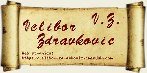 Velibor Zdravković vizit kartica
